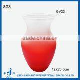 Frosted Sprayed Flower Glass Pots thumbnail-1