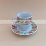Turkish Coffee and Tea Set Ceramic Tea Cups and Saucers Sets Porcelain Cup and Saucer thumbnail-4