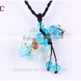 Murano Glass Perfume Bottle Imitation Wish Jewelry Semi-finished Necklace Pendant thumbnail-3