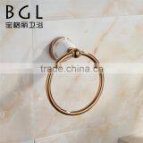 Designer Rings 11732 BAOGELI Chrome Bathroom Accessories Rose Gold Towel Ring thumbnail-2