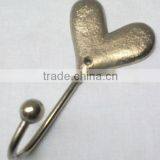 Cast Iron Hooks for Clothes With Nickel Plated