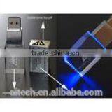 Crystal Usb Flash Drive Custom Logo Brand With Led Light 512mb-32gb