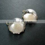 20mm Vintage Style Round Glass Dome in Bronze Antiqued Crown Bezel Tray DIY Pendant Charm Supplies 1810290 thumbnail-2