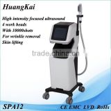 2016 hot sale face and neck lift machine foucused ultrasound for skin care