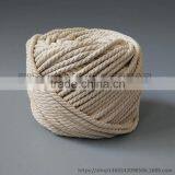3 Strand Natural Pure Cotton Rope Braided Twisted Cord Custom Size thumbnail-3