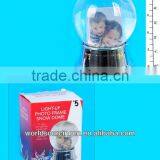Light up PHOTO FRAME SNOW DOME