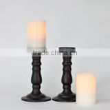 Ivory Flameless Pillar Candles with Timers