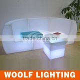 Waterproof LED Illuminated Outdoor Garden Sofa Set