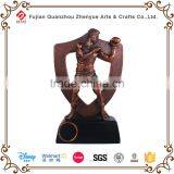 Customized Metal Appearance Polyresin Resin Pugilism Boxing Trophy Cup thumbnail-1