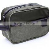 Store More High Quality Rectangle Handle Canvas Grey Cosmetic Bag thumbnail-2
