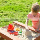 Large Outdoor Wooden Sandpit With Lid thumbnail-5