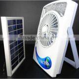 Hot Sale 3 in 1 Multifunction 6 Inch Solar Fan Rechargeable Emergency LED Light thumbnail-3