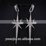 Wholesale Stock Small Order Fashion Women Long Star Zircon Earrings thumbnail-2