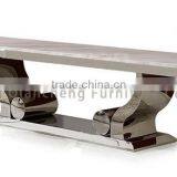 Stainless Steel Marble Top tv Stand thumbnail-4