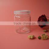 Concise Table Use Heart Belief Glass Jam Jar With Lid thumbnail-1