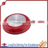 Induction no Stick Frying Pan Aluminum Fry Pan Red Electric Skillet thumbnail-1