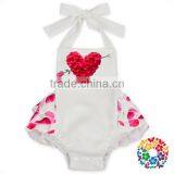 Infant And Toddler Boutique Plain Blank Baby Rompers OEM Pattern Service Summer Onesie Baby thumbnail-2