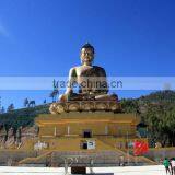 Sitting Large Bronze Buddha Statue in Temple Decor thumbnail-1