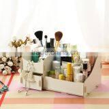 Korean Wooden Box DIY Desktop Cosmetic Storage Box Wood thumbnail-1