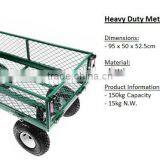 200kgs Heavy Duty Metal Garden Trolley TC1840A Metal Cart thumbnail-6