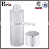 China Hot Products Cosmetic Toner Lotion Frosted 100ml Glass Bottle Silver Aluminum Cap Wholesale thumbnail-2