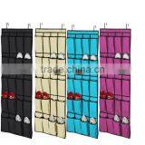 20 Pocket Wall Hanging Shoe Organizer Rack Space Saver Storage Bag Over the Door thumbnail-2