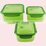 Silicone Edge Square Plastic Container With Lid thumbnail-4