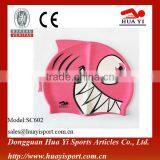 Colorful Oem Printing Better Quality for Kids Silicone Swimming Cap thumbnail-4