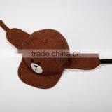 Winter Woolen Bear Style Baby Earflap Cap thumbnail-3