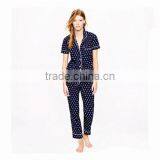 Short Sleeve 100% Cotton Women Cotton Pajamas Ladies Sexy Short Pajamas thumbnail-1