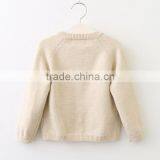 Hotest Sale Child Models Top 100 Knitwear Cardigan Design Beautiful Girls Sweater thumbnail-2