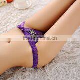 Stock 2016 New Arrival Women's Sey Lace Panties Seamless Bowknot Leopard Panty Briefs Underwear Women G-strings Thongs for Women thumbnail-3