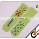 OEM Unisex Cartoon 100% Cotton Anti-slip Socks Without Heel