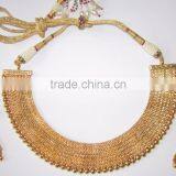 Gold Plated Necklace EARRING Set thumbnail-2