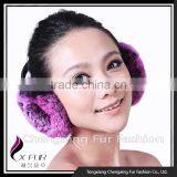 CX-EM-03J New Style Winter Warm Rex Rabbit Fur Ear Muff thumbnail-1