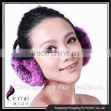 CX-EM-03J New Style Winter Warm Rex Rabbit Fur Ear Muff