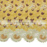 Wax Mix Lace Fabric African Dutch Wax Ankara Wax With Lace For Party BLW012 thumbnail-4