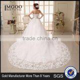 Wholesale Bridal Wedding Dress 2016 New Korean Version Sweet Elegant Princess Tail Wedding thumbnail-1