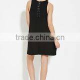 Cross With the A-line Sleeveless Dresses thumbnail-1
