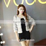 Luxury Spring Autumn Faux Fur Coat Long Sleeve Female Shaggy Jacket Fashion Slim Warm Fur Parkas Female Fourrure Short Coats thumbnail-2