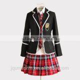 Juqian Wholesale Factory Price Blazer Suits Design School Uniform/Customized Western Style Blazer Nice High School Uniform thumbnail-3