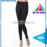 Toning Belly in Tall Waist Tight Yoga Ninth Pants 85% Polyester + 15% Spandex Women Wholesale Yoga Pants thumbnail-1