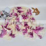 Floral Fashion Logo Design Digital Printed Women Long Scarf Chinese Satin Silk Scarf Custom thumbnail-6