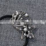 Acrylic Imitation Pearl Ties Shell White Starfish Pattern Elastic Hair Loop thumbnail-2