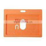 Orange Horizontal Polyvinylchlorid ID Cards Badges Holders 10.2cm X7.4cm thumbnail-1
