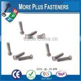 Made in Taiwan High Quality Carbon Steel Copper DIN 84 Saw Slot Drive Cheese Head Machine Metric Bolts thumbnail-5