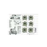 Fake Bullet Hole Gun Shot Decoration Sticker SG-004 thumbnail-1