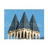 Green Roman Stone Coated Metal Roof Tile For Building Materials , Heat Resistance thumbnail-1