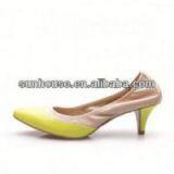 Leather Sole Lady Low Heel Dress Shoes thumbnail-1