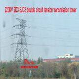 MEGATRO 220KV 2D3 SJC3 Double Circuit Tension Transmission Tower thumbnail-2